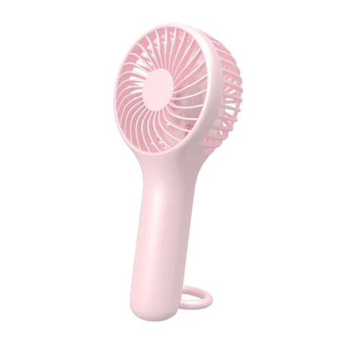 S13 Portable Summer Cooling Fan Hanging Buckle Mini 3 Wind Speed Handheld Fan(Pink) - HoMEdemic™ 