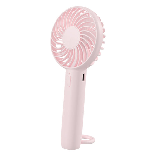 S3 3 Speed Low Noise Hanging Hole Desk Fan Portable Rechargeable Handheld Cooling Fan(Pink) - HoMEdemic™ 