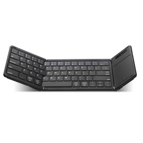 B077T With Touchpad Foldable PU Leather Wireless Bluetooth Keyboard - HoMEdemic™ 