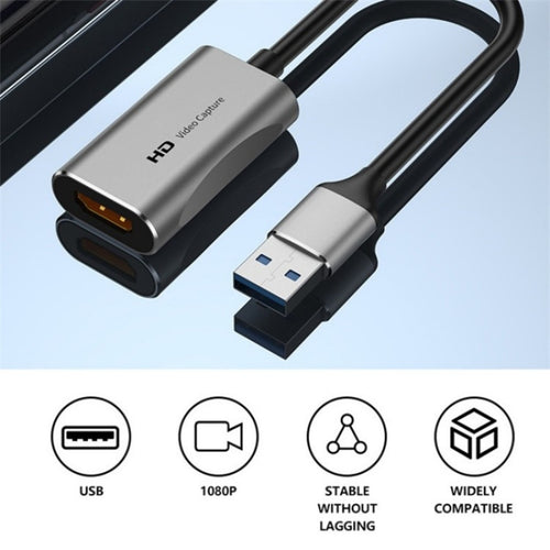 C31 For Game Recording Live Streaming USB to HDMI HD Video Capture Card Adapter Cord - HoMEdemic™ 