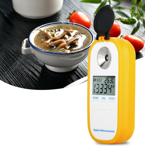 DR201 Digital Salt Refractometer Salinity Specific Gravity Meter 0~28% Refractometer Food Salt Content Tester Sodium Chloride NaCl - HoMEdemic™ 