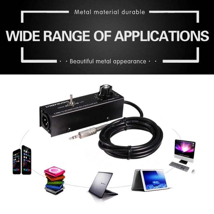 B012 Professional Stereo Signal Converted to Microphone Balanced Signal Output - HoMEdemic™ 