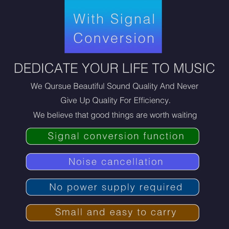 B012 Professional Stereo Signal Converted to Microphone Balanced Signal Output - HoMEdemic™ 