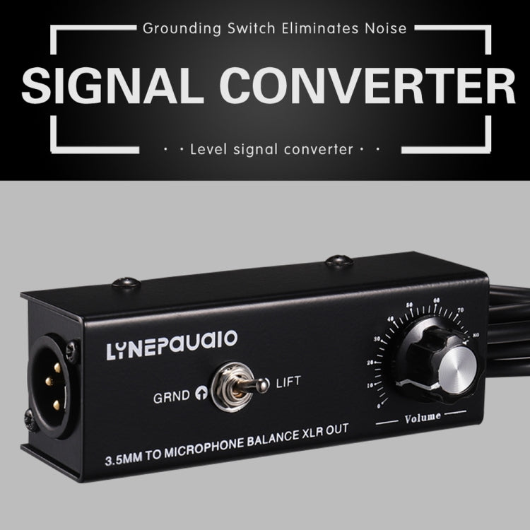 B012 Professional Stereo Signal Converted to Microphone Balanced Signal Output - HoMEdemic™ 
