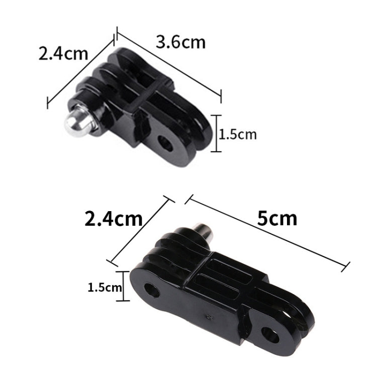 Same Direction Short Adapter TELESIN Screw Adapter Adjustment Arm For GoPro Hero12 Black / Hero11/10 /9 /8 /7 /6 /5, Insta360 Ace / Ace Pro, DJI Osmo Action 4 and Other Action Cameras - HoMEdemic™ 