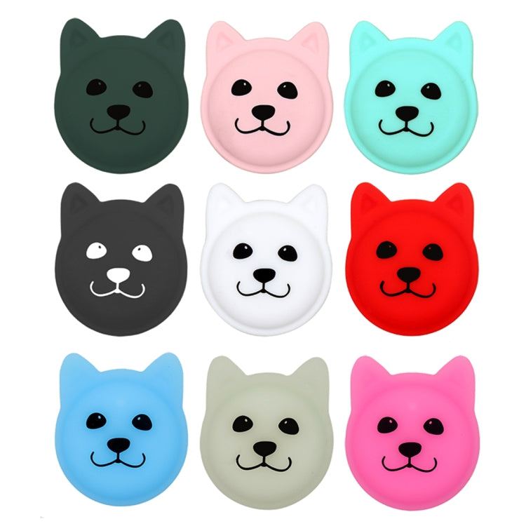 Serious Face Cute Cartoon Pet Collar Anti-lost Tracker Silicone Case For AirTag 2nd Gen / AirTag 1st Gen(Dark Green) - HoMEdemic™ 