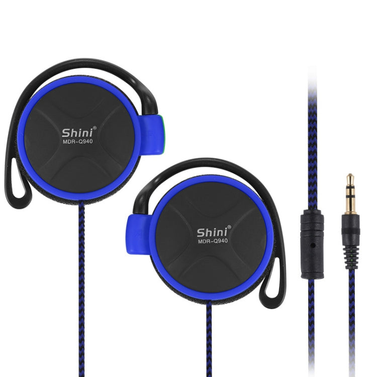 Shini Q940 3.5mm Super Bass EarHook Earphone for Mp3 Player Computer Mobile(Blue No Mic) - HoMEdemic™ 