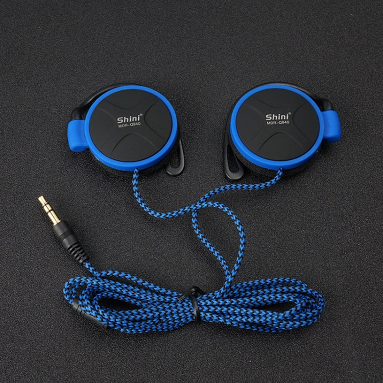 Shini Q940 3.5mm Super Bass EarHook Earphone for Mp3 Player Computer Mobile(Blue No Mic) - HoMEdemic™ 