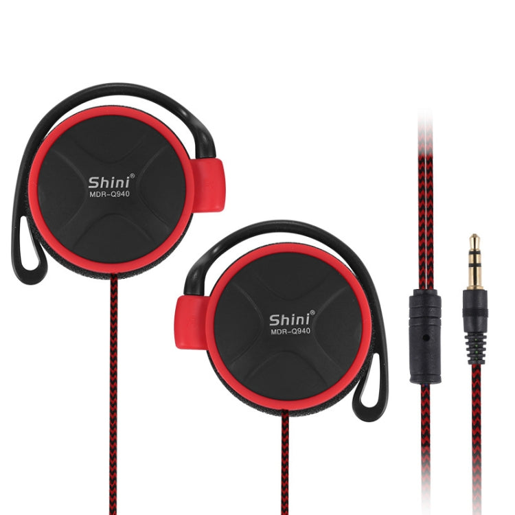 Shini Q940 3.5mm Super Bass EarHook Earphone for Mp3 Player Computer Mobile(Red No Mic) - HoMEdemic™ 