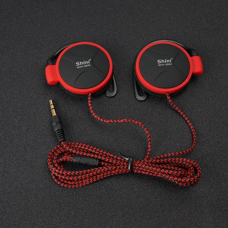 Shini Q940 3.5mm Super Bass EarHook Earphone for Mp3 Player Computer Mobile(Red No Mic) - HoMEdemic™ 
