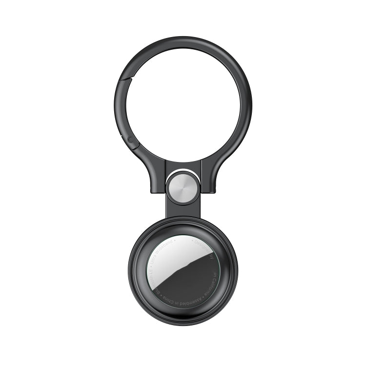 Shockproof Anti-scratch Full Metal Case Cover with Keychain Ring Loop For AirTag 2nd Gen / AirTag 1st Gen(Grey) - HoMEdemic™ 