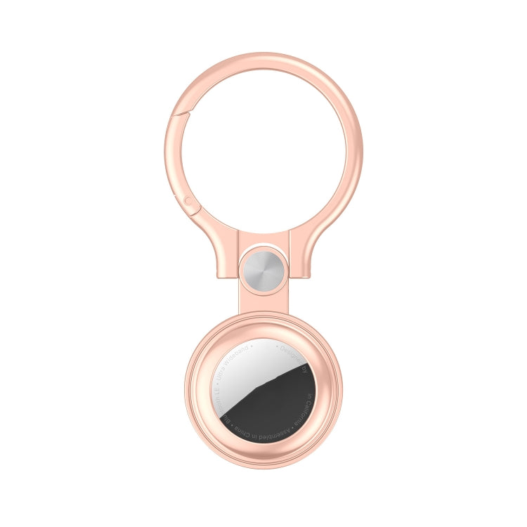 Shockproof Anti-scratch Full Metal Case Cover with Keychain Ring Loop For AirTag 2nd Gen / AirTag 1st Gen(Rose Gold) - HoMEdemic™ 