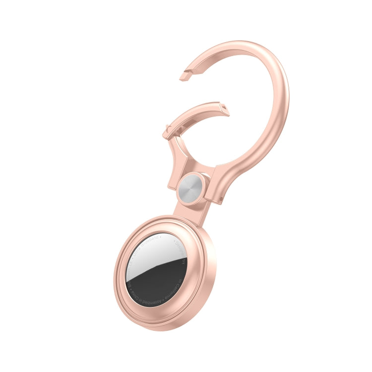 Shockproof Anti-scratch Full Metal Case Cover with Keychain Ring Loop For AirTag 2nd Gen / AirTag 1st Gen(Rose Gold) - HoMEdemic™ 