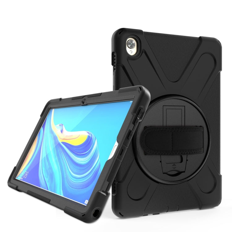 Shockproof Colorful Silicone + PC Protective Case with Holder & Hand Grip Strap, For Huawei MediaPad M6 10.8, For Huawei MediaPad M5 10.8, For Huawei MatePad 10.4, For iPad Mini 3 & 2 & 1 - HoMEdemic™ 