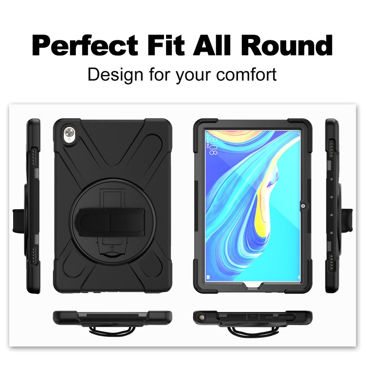 Shockproof Colorful Silicone + PC Protective Case with Holder & Hand Grip Strap, For Huawei MediaPad M6 10.8, For Huawei MediaPad M5 10.8, For Huawei MatePad 10.4, For iPad Mini 3 & 2 & 1 - HoMEdemic™ 