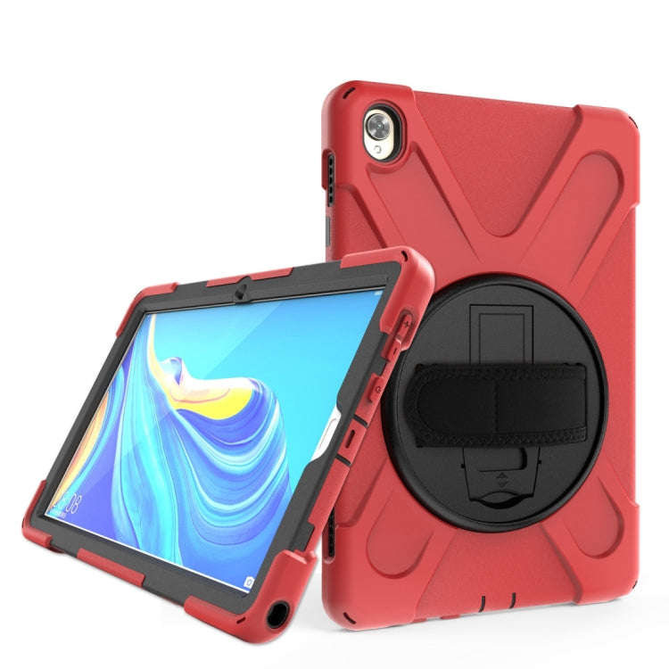 Shockproof Colorful Silicone + PC Protective Case with Holder & Hand Grip Strap, For Huawei MediaPad M6 10.8, For Huawei MediaPad M5 10.8, For Huawei MatePad 10.4, For iPad Mini 3 & 2 & 1 - HoMEdemic™ 