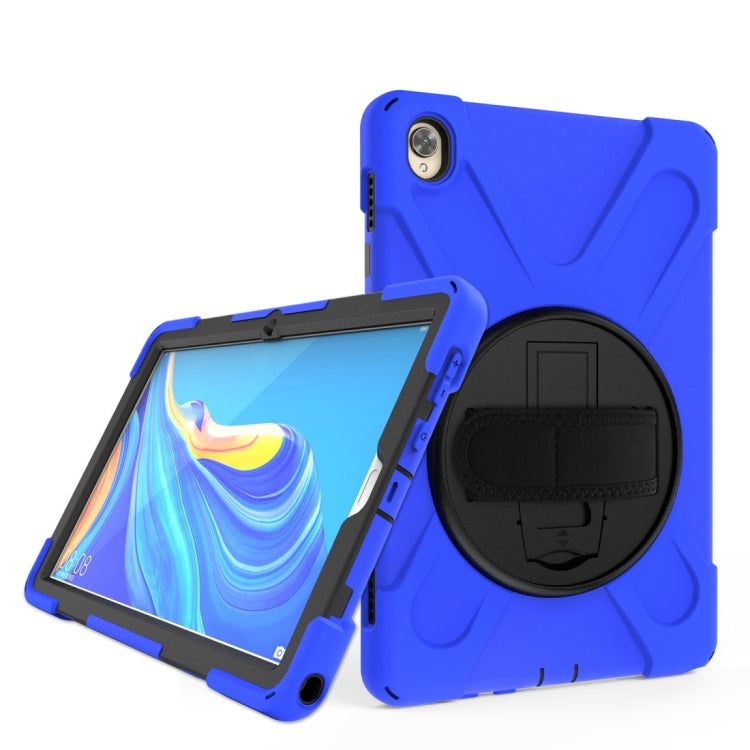Shockproof Colorful Silicone + PC Protective Case with Holder & Hand Grip Strap, For Huawei MediaPad M6 10.8, For Huawei MediaPad M5 10.8, For Huawei MatePad 10.4, For iPad Mini 3 & 2 & 1 - HoMEdemic™ 