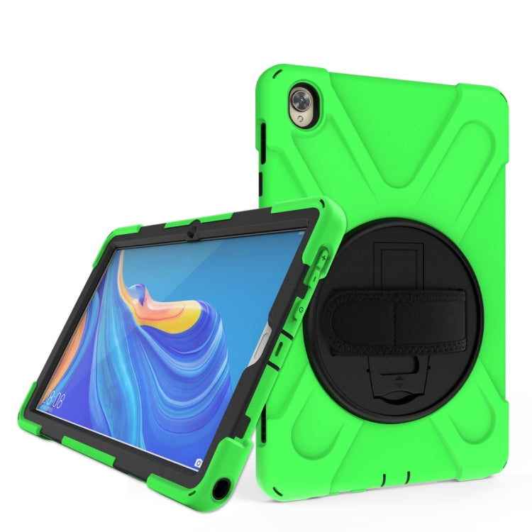 Shockproof Colorful Silicone + PC Protective Case with Holder & Hand Grip Strap, For Huawei MediaPad M6 10.8, For Huawei MediaPad M5 10.8, For Huawei MatePad 10.4, For iPad Mini 3 & 2 & 1 - HoMEdemic™ 