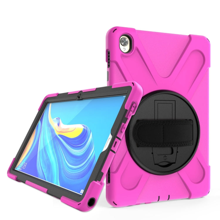 Shockproof Colorful Silicone + PC Protective Case with Holder & Hand Grip Strap, For Huawei MediaPad M6 10.8, For Huawei MediaPad M5 10.8, For Huawei MatePad 10.4, For iPad Mini 3 & 2 & 1 - HoMEdemic™ 
