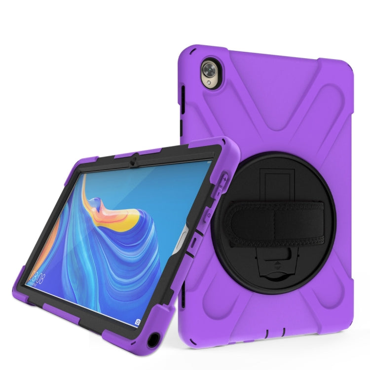 Shockproof Colorful Silicone + PC Protective Case with Holder & Hand Grip Strap, For Huawei MediaPad M6 10.8, For Huawei MediaPad M5 10.8, For Huawei MatePad 10.4, For iPad Mini 3 & 2 & 1 - HoMEdemic™ 