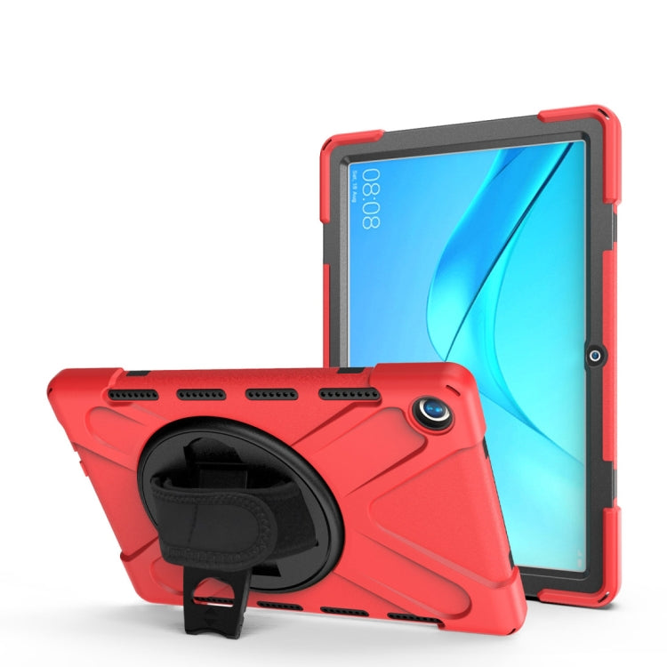 Shockproof Colorful Silicone + PC Protective Case with Holder & Hand Grip Strap, For Huawei MediaPad M6 10.8, For Huawei MediaPad M5 10.8, For Huawei MatePad 10.4, For iPad Mini 3 & 2 & 1 - HoMEdemic™ 