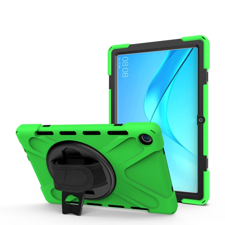 Shockproof Colorful Silicone + PC Protective Case with Holder & Hand Grip Strap, For Huawei MediaPad M6 10.8, For Huawei MediaPad M5 10.8, For Huawei MatePad 10.4, For iPad Mini 3 & 2 & 1 - HoMEdemic™ 