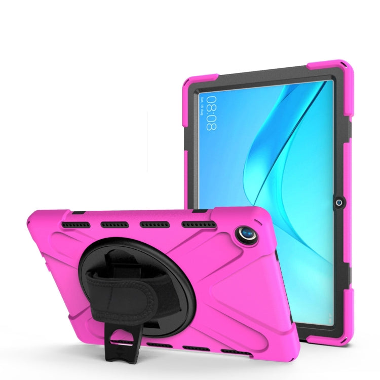 Shockproof Colorful Silicone + PC Protective Case with Holder & Hand Grip Strap, For Huawei MediaPad M6 10.8, For Huawei MediaPad M5 10.8, For Huawei MatePad 10.4, For iPad Mini 3 & 2 & 1 - HoMEdemic™ 