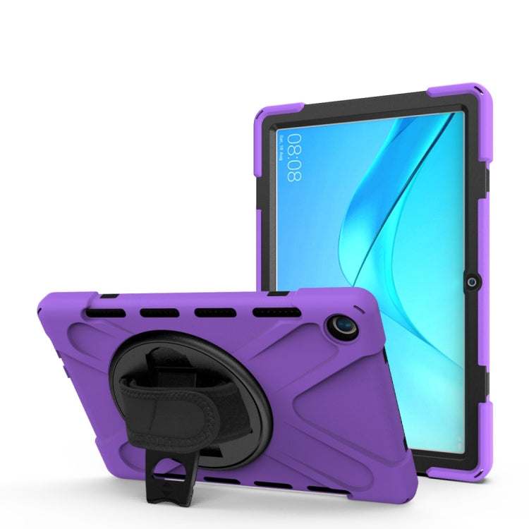 Shockproof Colorful Silicone + PC Protective Case with Holder & Hand Grip Strap, For Huawei MediaPad M6 10.8, For Huawei MediaPad M5 10.8, For Huawei MatePad 10.4, For iPad Mini 3 & 2 & 1 - HoMEdemic™ 