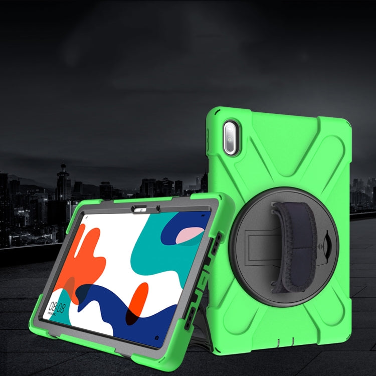 Shockproof Colorful Silicone + PC Protective Case with Holder & Hand Grip Strap, For Huawei MediaPad M6 10.8, For Huawei MediaPad M5 10.8, For Huawei MatePad 10.4, For iPad Mini 3 & 2 & 1 - HoMEdemic™ 