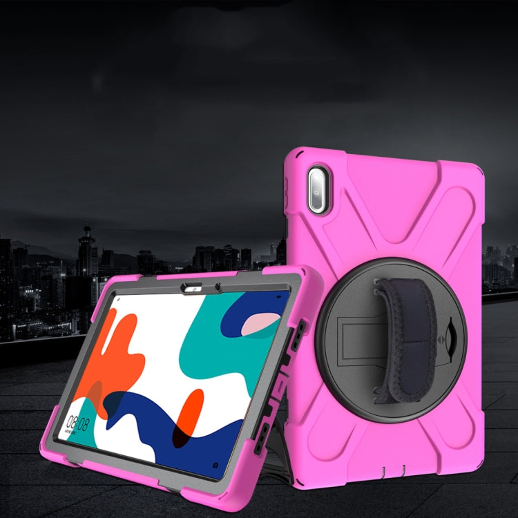 Shockproof Colorful Silicone + PC Protective Case with Holder & Hand Grip Strap, For Huawei MediaPad M6 10.8, For Huawei MediaPad M5 10.8, For Huawei MatePad 10.4, For iPad Mini 3 & 2 & 1 - HoMEdemic™ 