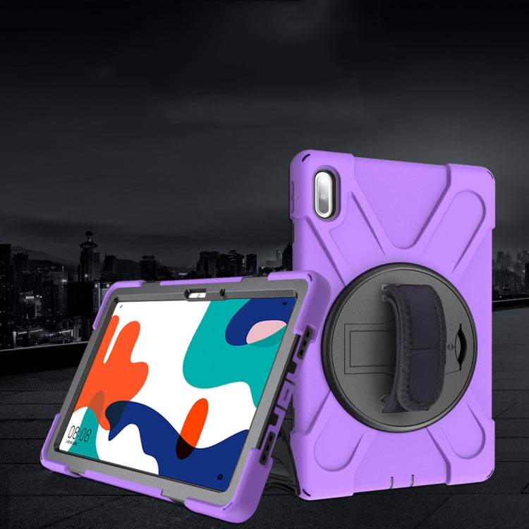 Shockproof Colorful Silicone + PC Protective Case with Holder & Hand Grip Strap, For Huawei MediaPad M6 10.8, For Huawei MediaPad M5 10.8, For Huawei MatePad 10.4, For iPad Mini 3 & 2 & 1 - HoMEdemic™ 