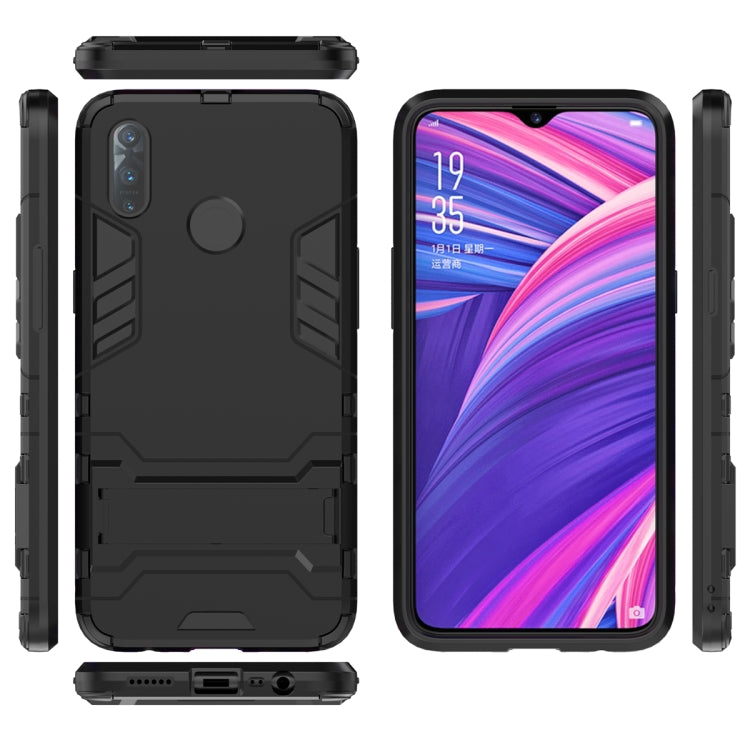 Shockproof PC + TPU Case with Holder for, For OPPO Realme 3, For Huawei Nova 5i Pro, For iPhone 11 Pro, For iPhone 11, For iPhone 11 Pro Max - HoMEdemic™ 