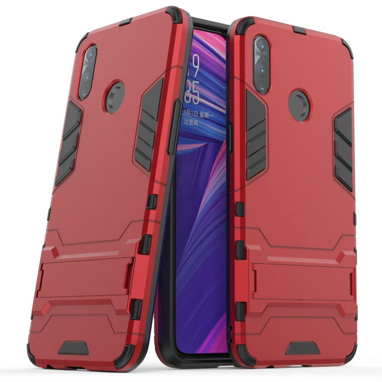 Shockproof PC + TPU Case with Holder for, For OPPO Realme 3, For Huawei Nova 5i Pro, For iPhone 11 Pro, For iPhone 11, For iPhone 11 Pro Max - HoMEdemic™ 