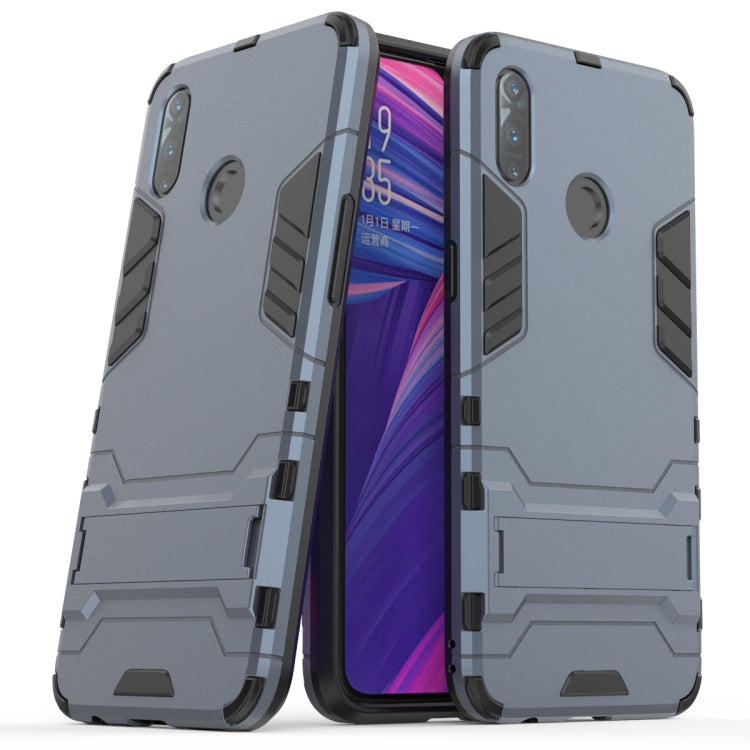 Shockproof PC + TPU Case with Holder for, For OPPO Realme 3, For Huawei Nova 5i Pro, For iPhone 11 Pro, For iPhone 11, For iPhone 11 Pro Max - HoMEdemic™ 