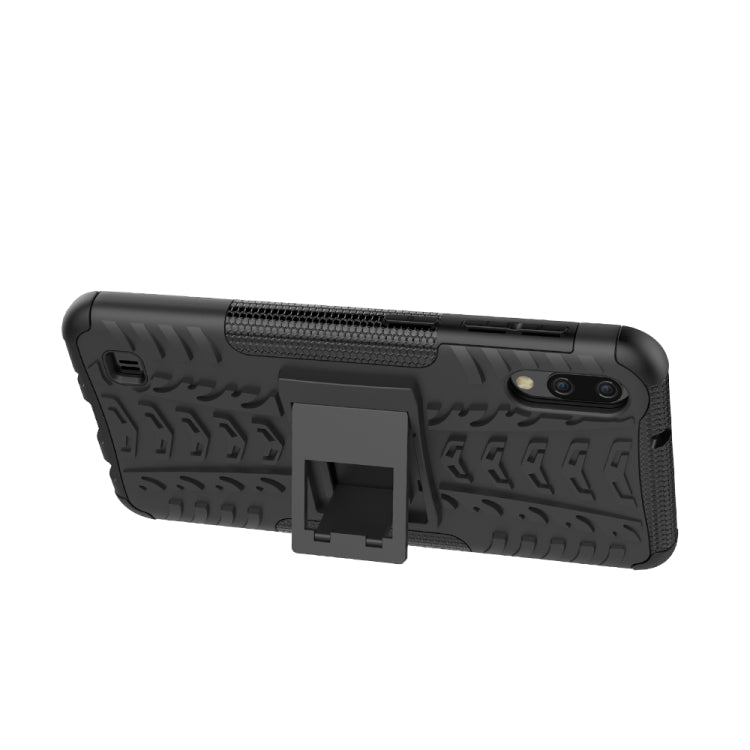 Shockproof  PC + TPU Tire Pattern Case for Galaxy M10, with Holder - HoMEdemic™ 
