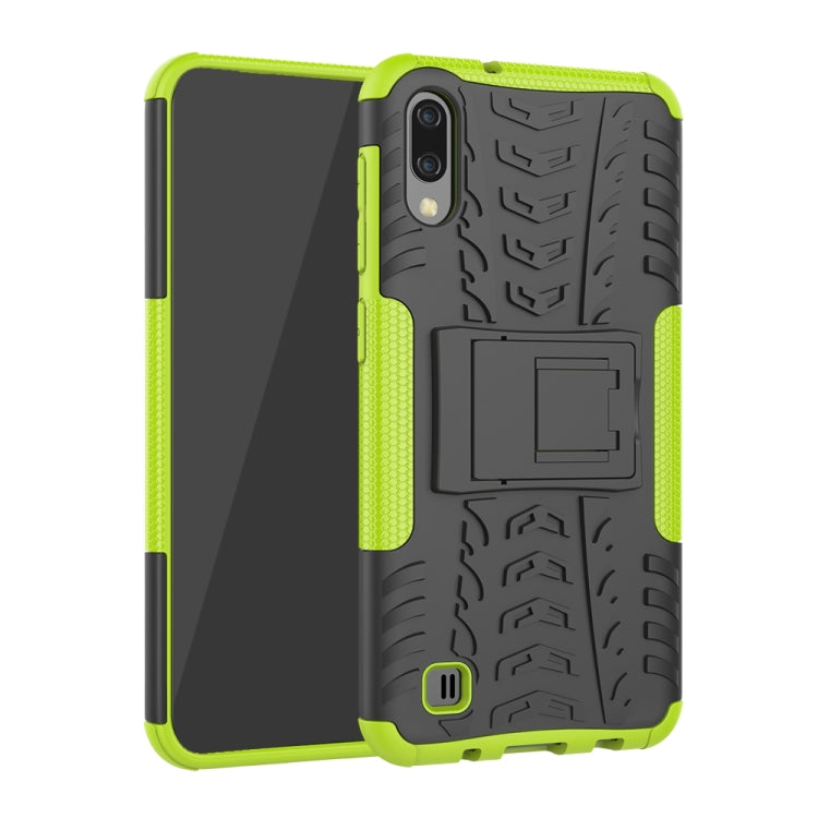 Shockproof  PC + TPU Tire Pattern Case for Galaxy M10, with Holder - HoMEdemic™ 