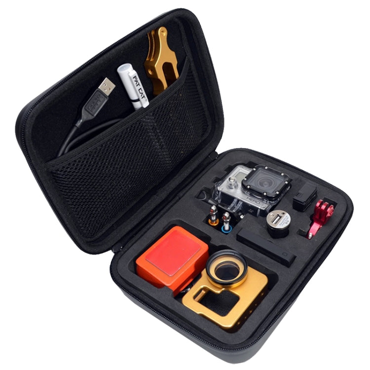 Shockproof Waterproof Portable Travel Case for GoPro, Insta360, DJI and Other Action Cameras Accessories, Size: 22cm x 16cm x 7cm - HoMEdemic™ 