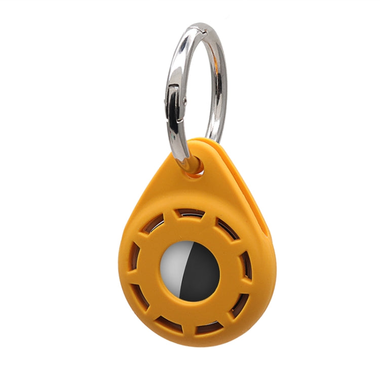 Silica Gel Anti-scratch Shockproof Protective Cover Soft Case with Keychain Ring Loop For AirTag 2nd Gen / AirTag 1st Gen(Orange) - HoMEdemic™ 