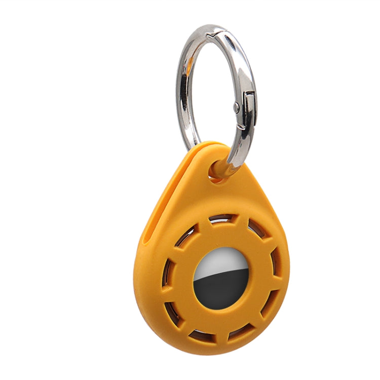 Silica Gel Anti-scratch Shockproof Protective Cover Soft Case with Keychain Ring Loop For AirTag 2nd Gen / AirTag 1st Gen(Orange) - HoMEdemic™ 