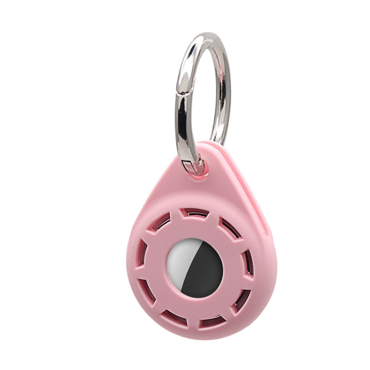 Silica Gel Anti-scratch Shockproof Protective Cover Soft Case with Keychain Ring Loop For AirTag 2nd Gen / AirTag 1st Gen(Pink) - HoMEdemic™ 