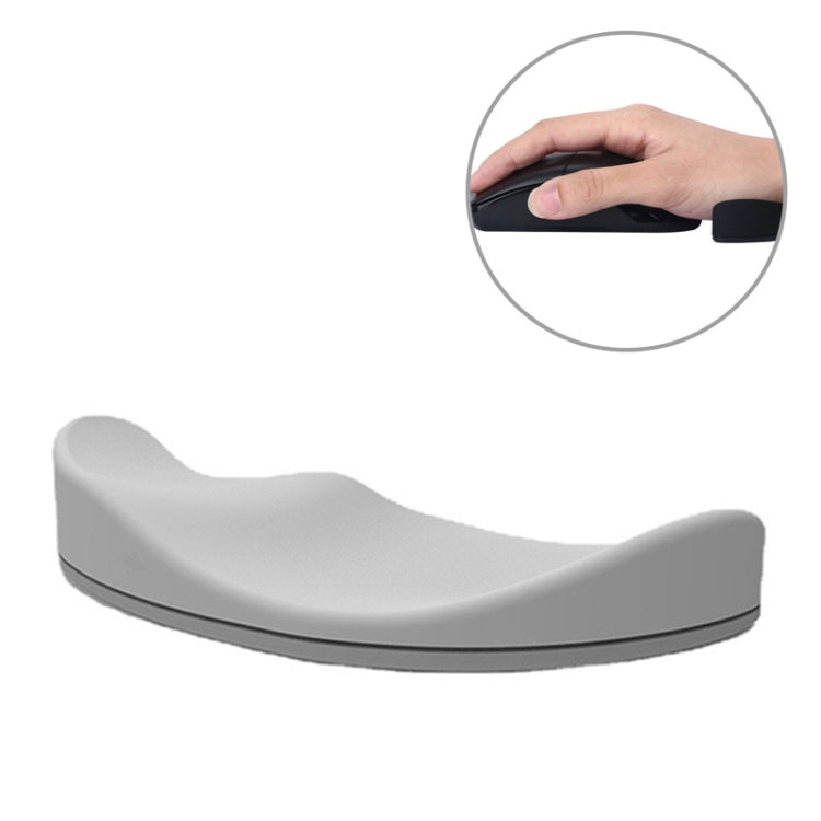 Silicone Wrist Support Mouse Pad Mobile Palm Rest Office Hand Rest, Spec:Grey Right Hand - HoMEdemic™ 