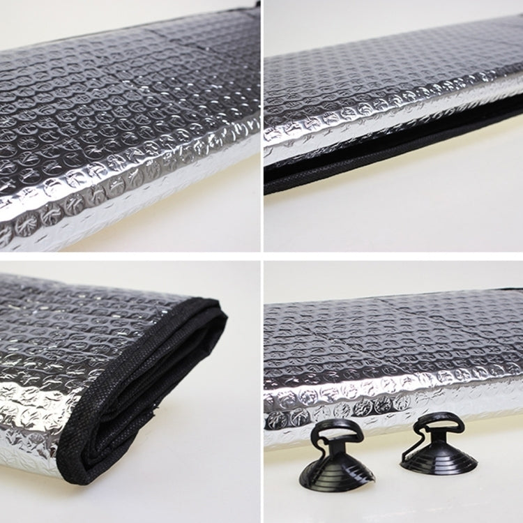 Silver Aluminum Foil Sun Shade Car Windshield Visor Cover Block Front Window Sunshade UV Protect, Size: 140 x 70cm - HoMEdemic™ 