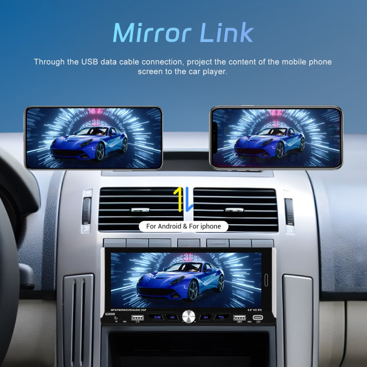 Single Spindle 6.9 inch MP5 With Knob Player Carplay Function Car MP4 Backup Camera, Specification: Standard - HoMEdemic™ 