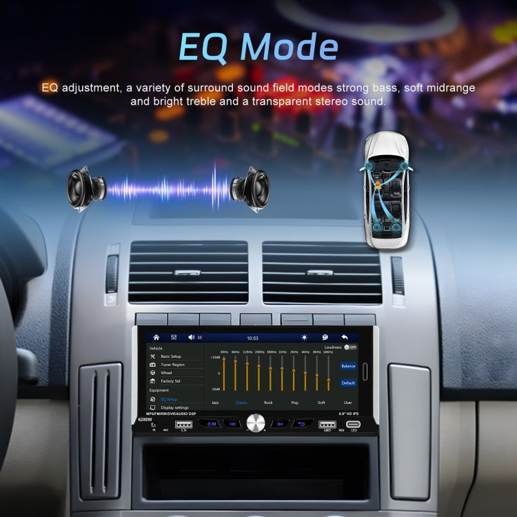 Single Spindle 6.9 inch MP5 With Knob Player Carplay Function Car MP4 Backup Camera, Specification: Standard - HoMEdemic™ 