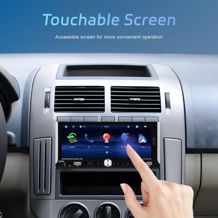 Single Spindle 6.9 inch MP5 With Knob Player Carplay Function Car MP4 Backup Camera, Specification: Standard - HoMEdemic™ 