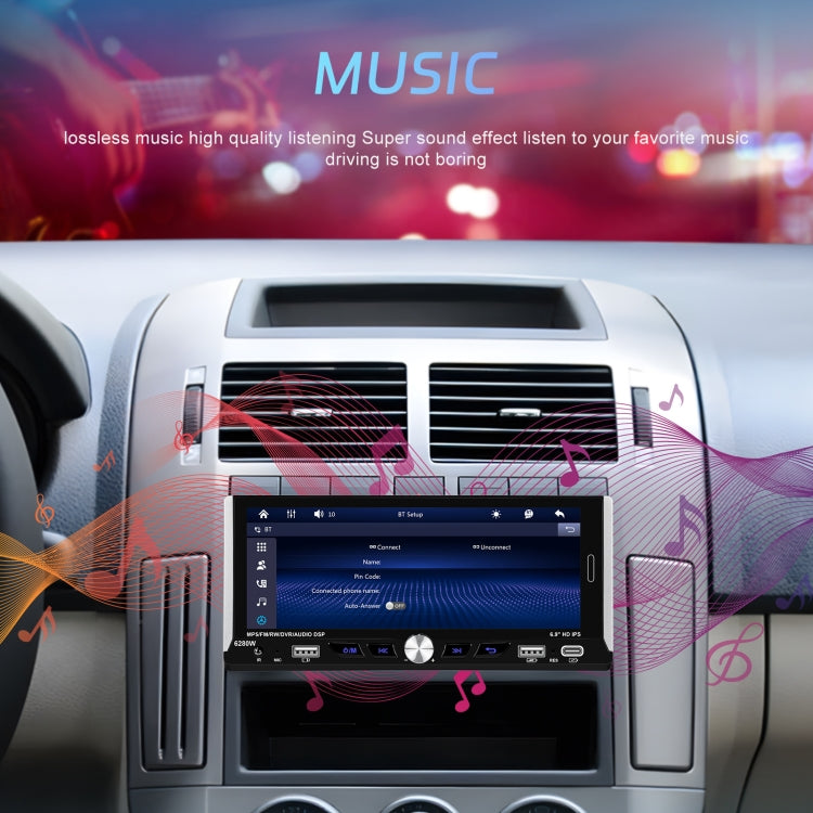 Single Spindle 6.9 inch MP5 With Knob Player Carplay Function Car MP4 Backup Camera, Specification: Standard - HoMEdemic™ 