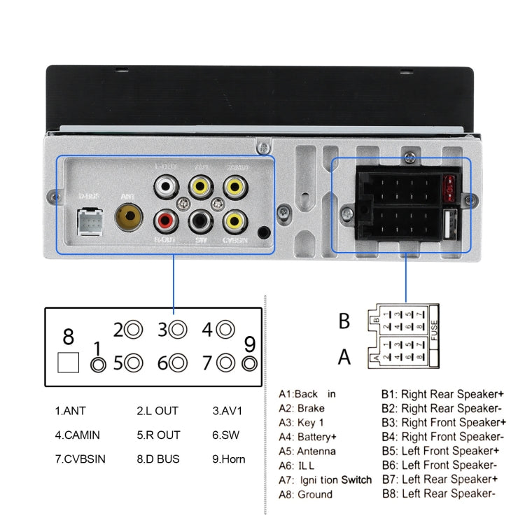 Single Spindle 6.9 inch MP5 With Knob Player Carplay Function Car MP4 Backup Camera, Specification: Standard - HoMEdemic™ 