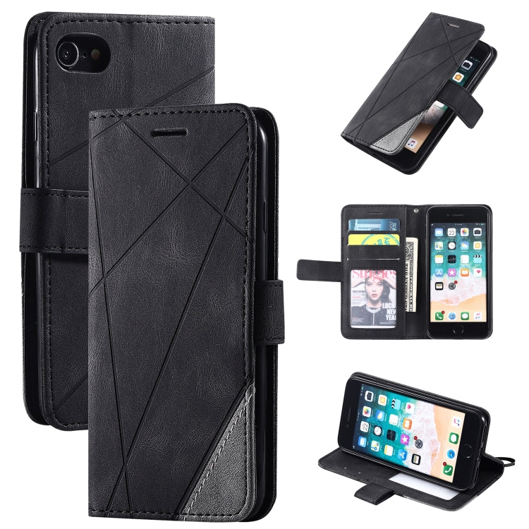Skin Feel Splicing Horizontal Flip Leather Case with Holder & Card Slots & Wallet & Photo Frame, For iPhone SE 2022 / SE 2020 / 8 / 7, For Xiaomi Redmi Note 8, For Xiaomi Redmi Note 8 Pro - HoMEdemic™ 