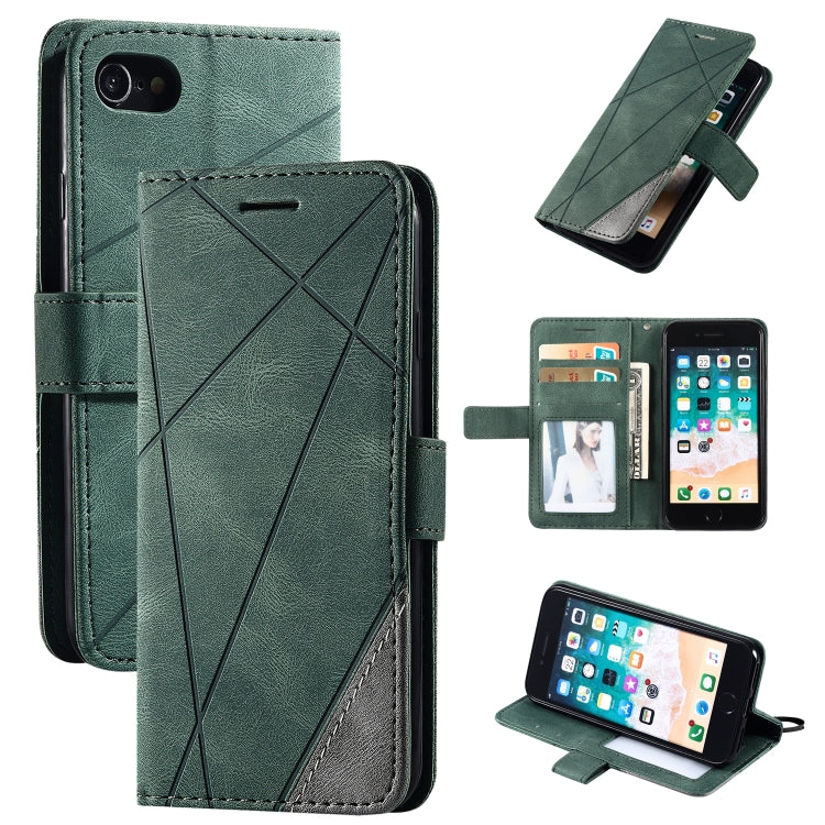 Skin Feel Splicing Horizontal Flip Leather Case with Holder & Card Slots & Wallet & Photo Frame, For iPhone SE 2022 / SE 2020 / 8 / 7, For Xiaomi Redmi Note 8, For Xiaomi Redmi Note 8 Pro - HoMEdemic™ 