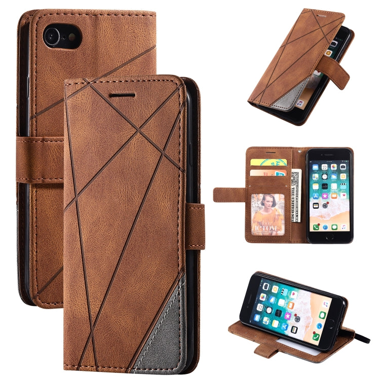 Skin Feel Splicing Horizontal Flip Leather Case with Holder & Card Slots & Wallet & Photo Frame, For iPhone SE 2022 / SE 2020 / 8 / 7, For Xiaomi Redmi Note 8, For Xiaomi Redmi Note 8 Pro - HoMEdemic™ 